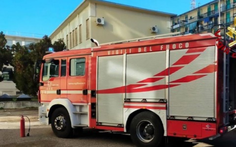 Vigili del Fuoco al lavoro sulla Torre Civica dopo la supercella